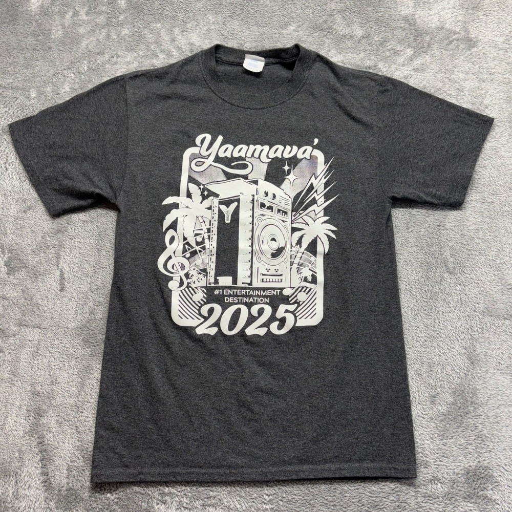 Port & Company Yaamava Theater T-Shirt Mens Small Gray 2025 Lineup Graphic